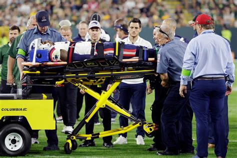 NFL player released from hospital after serious injury ends Patriots-Packers game